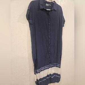 Athleta Island Hopper Swim Coverup Dress. Cotton Silk - Size M